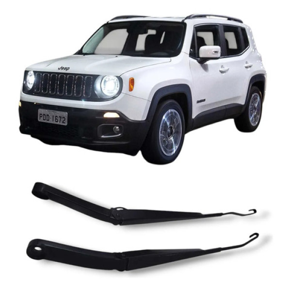 Par Braços Limpador Parabrisa Jeep Renegade 2016 2018