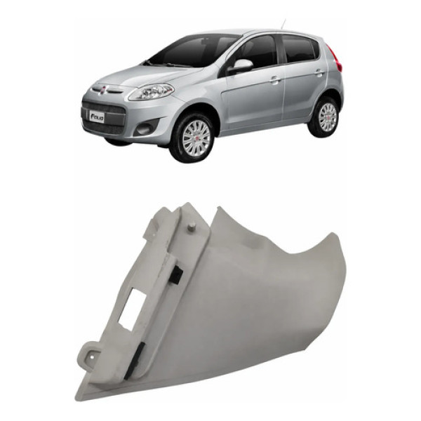 Moldura Coluna Traseira Direita Fiat Palio 2014 2017 Cinza