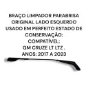 Braço Limpador Parabrisa Gm Cruze 2017 2022 Original Esquerdo