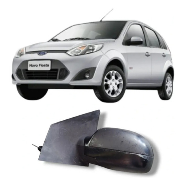 Retrovisor Esquerdo Ford Fiesta 2003 A 2014 Sem Espelho