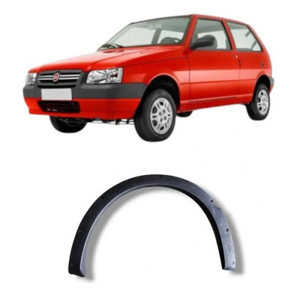 Moldura Paralama Dianteiro Esquerdo Uno Way 2004 A 2013 Preto