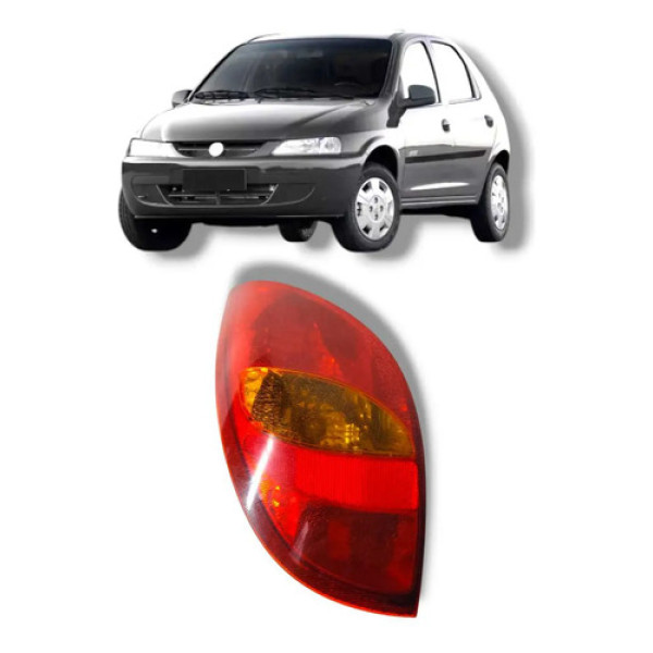 Lanterna Gm Celta Traseira Esquerda 2000 A 2006 Original  Esquerdo/motorista Vermelho