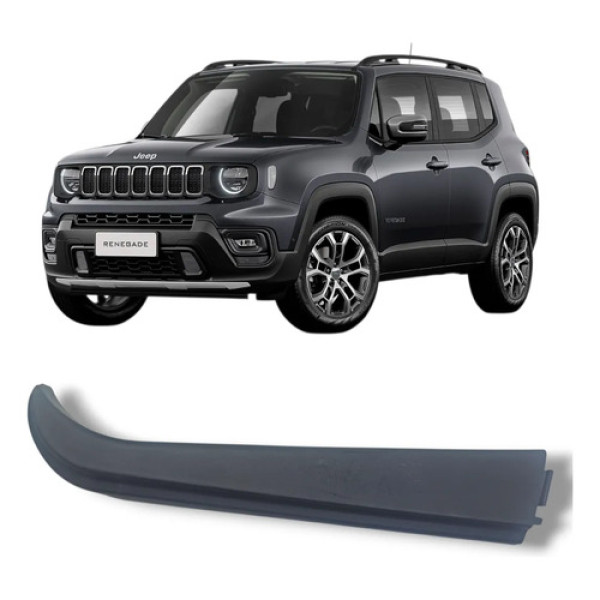 Acabamento Porta Traseira Esquerda Jee Renegade 2015 2025 Preto
