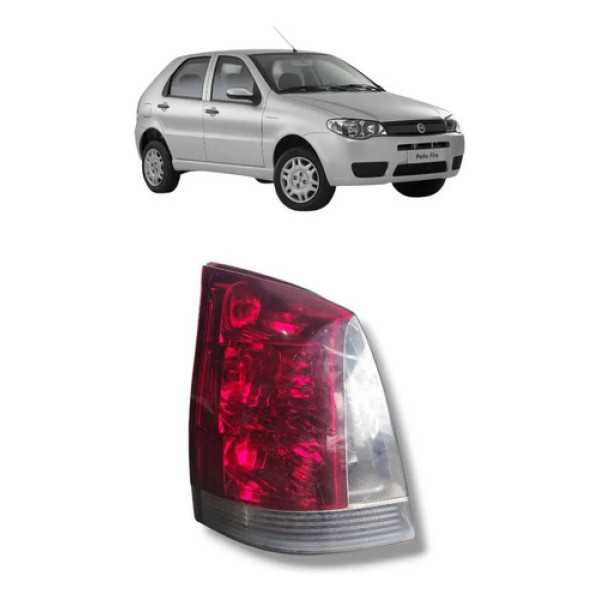 Lanterna Traseira Esquerda Palio G3 04/17 Bicolor Esquerdo/motorista Vermelho