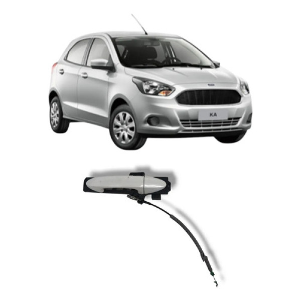 Maçaneta Ext. Diant/tras Dir Fiesta Ka 14/21 Ecosport 13/21 Branco Dianteira/traseira