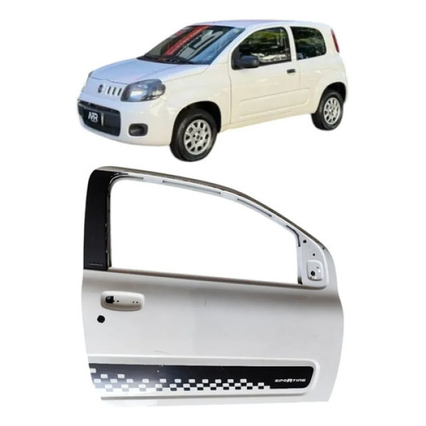 Porta Direita Uno Fiorino 11/14 2p S/furo Moldura S/cilindro Dianteira Direita