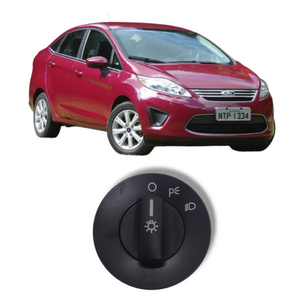 Botão Regulagem Farol Ford Fiesta 2011 2013 Original