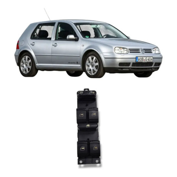 Comando Vidro Dianteiro Esquerdo Vw Golf Mk4 1999 2006