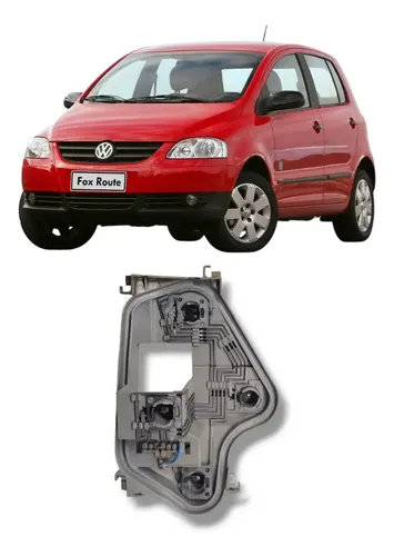 Circuito Lanterna Traseira Direita Vw Fox 2004 2010 Original Preto