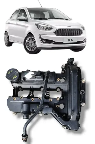 Tampa Válvulas Ford Ka 1.0 3cc 12v Flex 2015 2016 A 2018 Preto