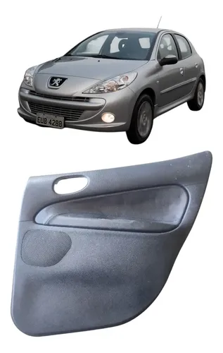 Forro Porta Traseira Direita Peugeot 206 207 Passion Preto