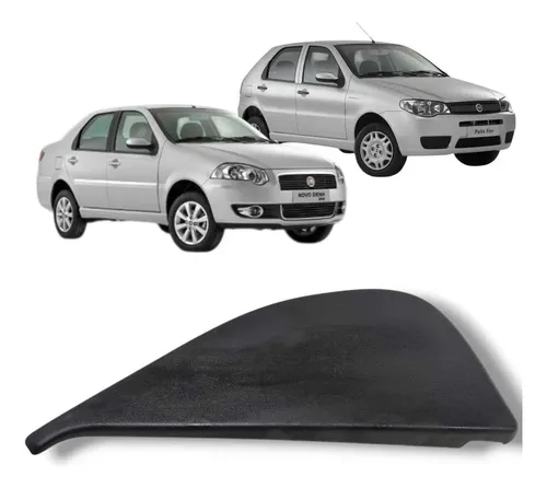 Moldura Porta Traseira Esquerda Fiat Siena 2008 2012 Origina Preto