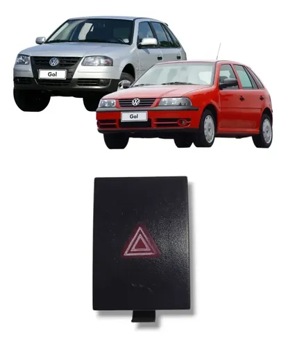 Botão Pisca Alerta Vw Gol G3 G4 2000 2008 Original Preto