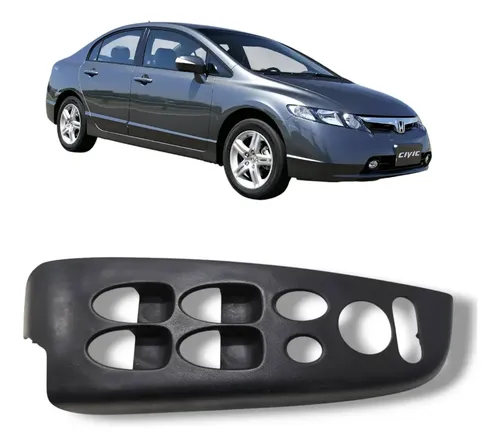 Moldura Comando Vidro Dianteiro Esquerdo Honda Civic 2007 11