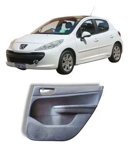 Forro Porta Traseira Direita Peugeot Hatch/sedan 307 01 A 12 Preto