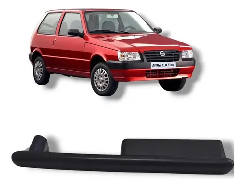Puxador Porta Dianteira Direita Fiat Uno 2008 2012 Original Preto Dianteira