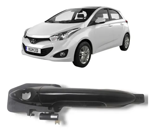 Maçaneta Dianteira Esquerda Hyundai Hb20 2013 A 2019 Origina Preto Dianteira