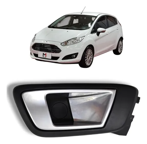Maçaneta Int. Tras Direita New Fiesta 11/19 Ecosport 13/21 Prateado Traseira