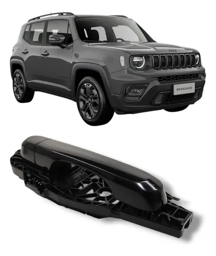 Maçaneta Ext. Porta Traseira Esquerda Renegade 2015 2016/.. Preto Traseira