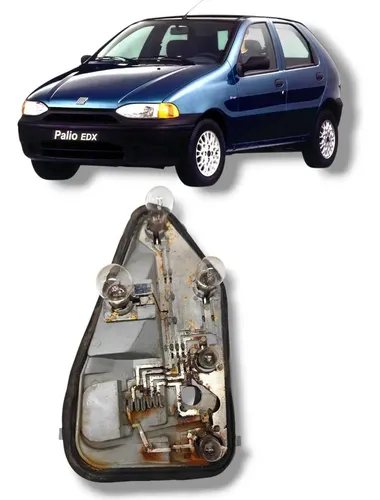 Circuito Lanterna Palio Traseira Direita 1996 2000 Original Direito/passageiro Cinza