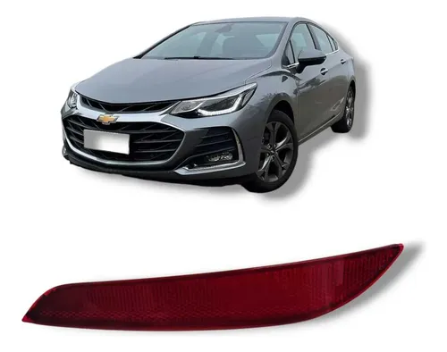 Lente Refletor Parachoque Traseiro Esquerd Cruze 17/23 Sedan Vermelho