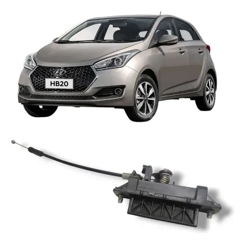 Maçaneta Tampa Traseira Hyundai Hb20 2013 A 2019 Original Preto