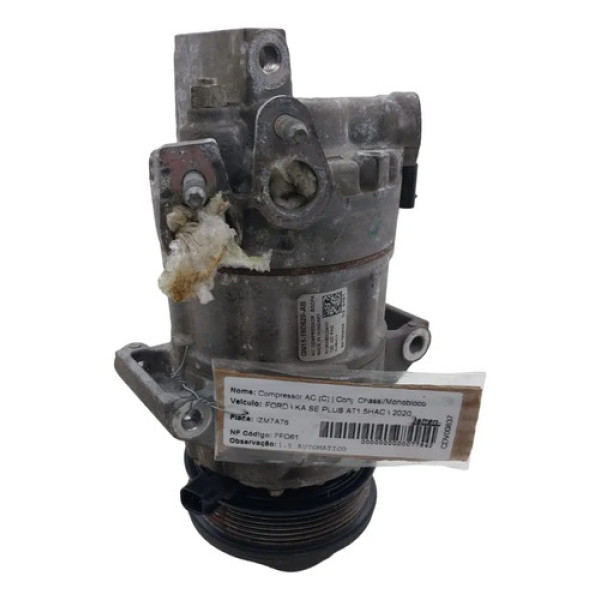 Compressor Ar Condicionado Ford Ka Se 1.5 2020