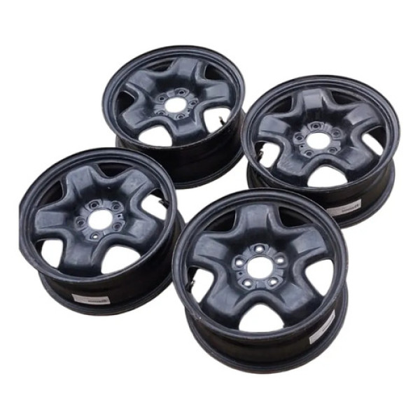 Jogo De Rodas Originais De Ferro Aro 16 Fiat Toro Preto