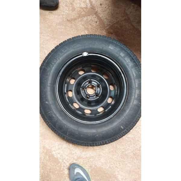 Roda E Pneu ( Estepe Original ) Vw Golf 1.6 2001 Preto