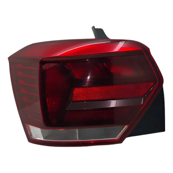 Lanterna Traseira Esquerda Original Vw Polo Msi 2019 Esquerdo/motorista Vermelho