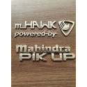 Adesivo Emblema Dos Para Lamas Bramont Mahindra Prata