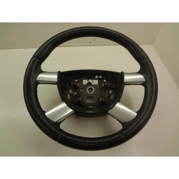 Volante De Couro Com Detalhes Prata Ford Focus Flex 2012
