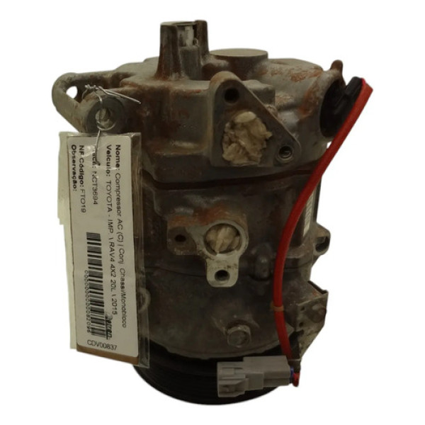 Compressor Ar Condicionado Toyota Rav4 2.0 4x2 2015 Gasolina