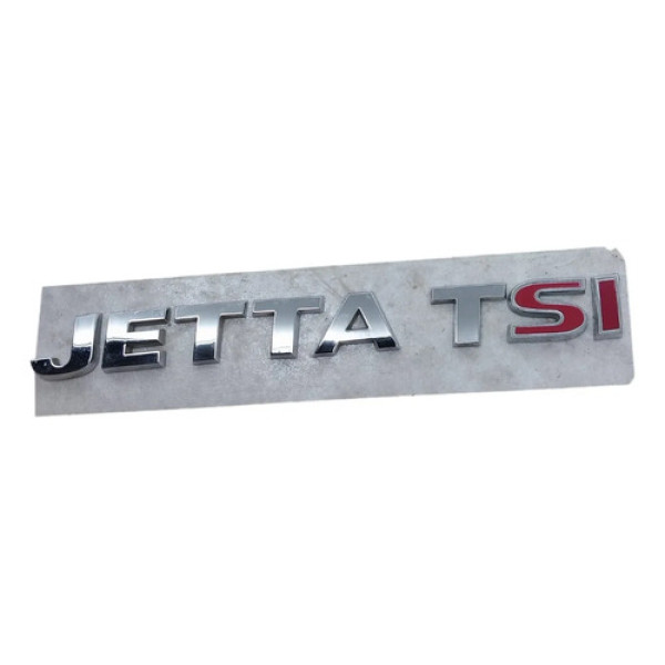 Emblema Letreiro Tampa Traseira Vw Jetta Tsi 2011 2012 2013 Cinza