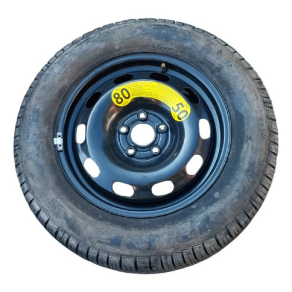Roda De Ferro Aro 15 Estepe Com Pneu Original Vw Bora 2008 Preto