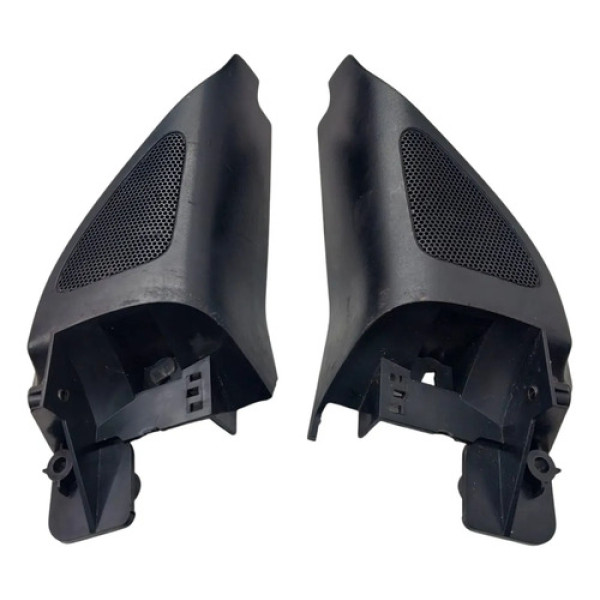 Par De Molduras Internas Retrovisores Vw Jetta 2.5 2009 Preto