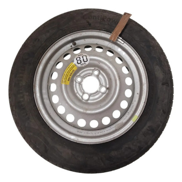 Roda 15 Estepe Original Com Pneu Novo Nissan Kicks Sl 2018 Prateado