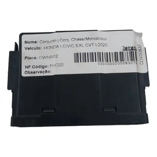 Modulo/caixa De Fusivel Honda Civic Exl 2.0 2020