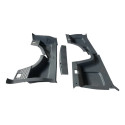  Kit Moldura Interior Baú Traseiro Fiorino 2014/2023 Preto