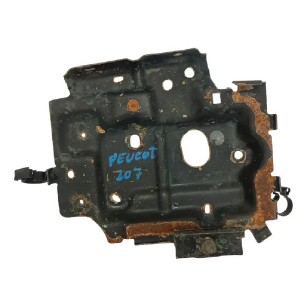 Suporte Bateria Peugeot 207 1.4 2007 A 2014 Preto