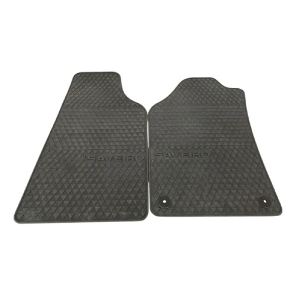 Jogo Tapete Original Vw Saveiro G5 G6 G7 G8 G9 Preto