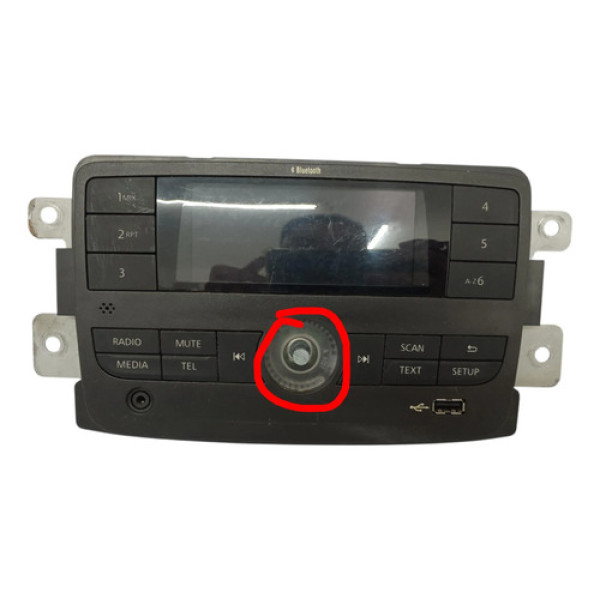 Comando Som Radio Renault Kwid 2017 2018/.. (detalhe)