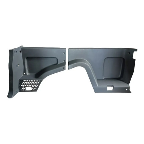 Kit Moldura Lateral Lado Esquerdo Baú Fiat Fiorino 2014/