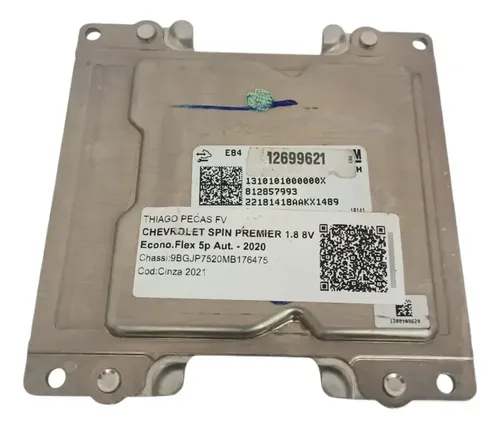 Modulo Injeção Spin Premier 1.8 2020 Automatico 12699621