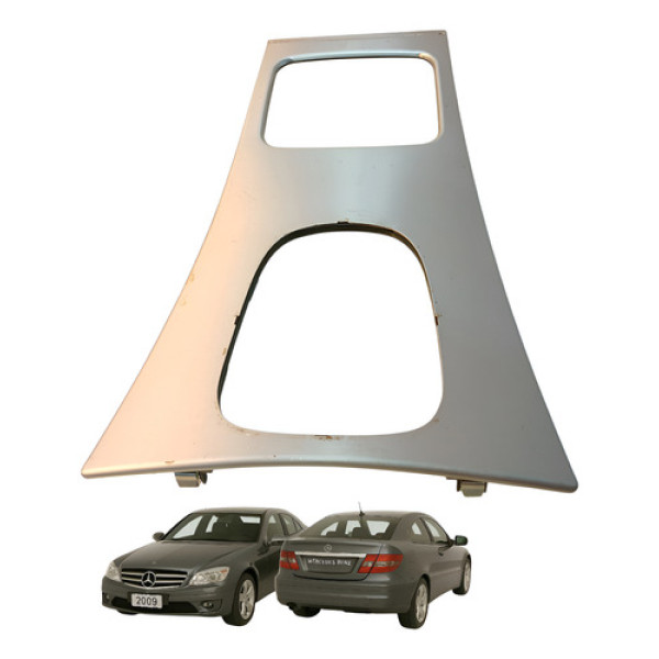 Moldura Alavanca Cambio Mercedes Clc 200 1.8 2009 2010  Cinza Lisa