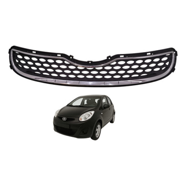 Grade Parachoque Dianteiro Jac J2 1.4 16v 2014 Preto Preto Fosco