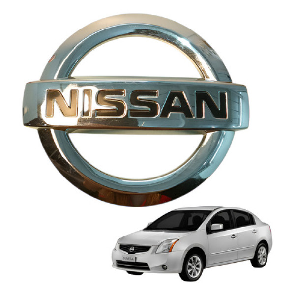 Emblema Traseiro Nissan Sentra 2.0 2011 2012 90890em40a Cromado