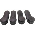 Kit Manivela Abertura Vidro Chevrolet Celta 2008 2012 Preto