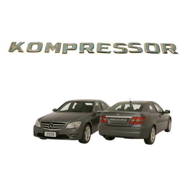 Letreito Tampa Traseira Mercedes Clc 200 Kompressor 2010 Cromado