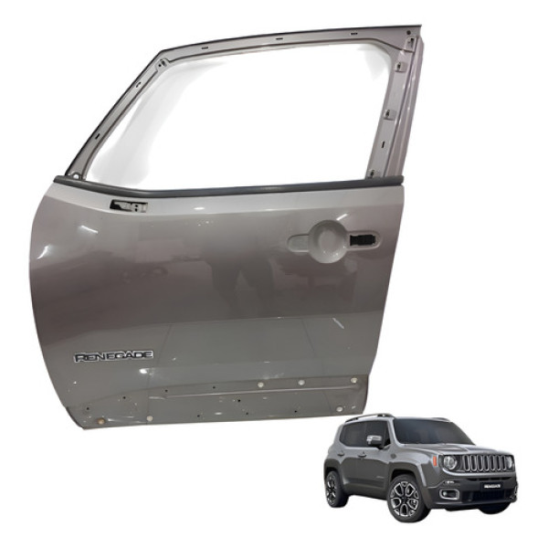 Porta Dianteira Esquerda Renegade Lngtd 1.8 Flex 2019 Esquerdo Cinza